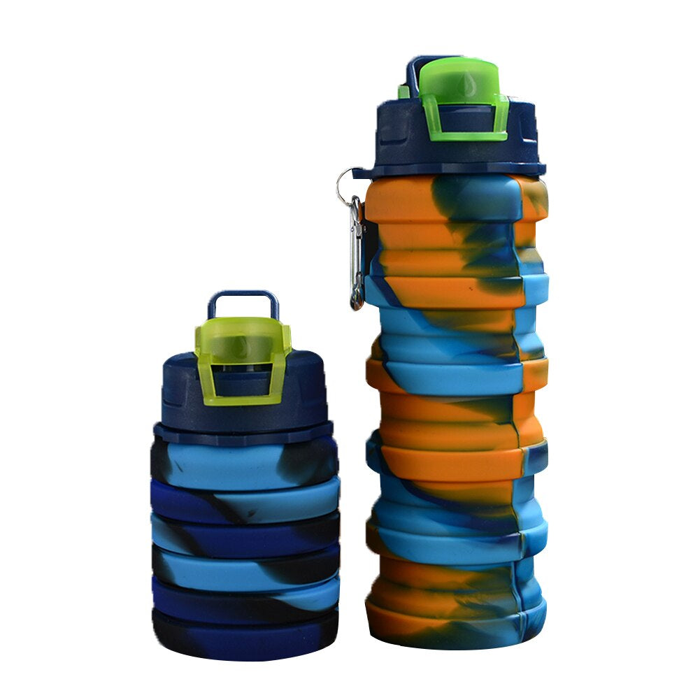 HJShop™ - Foldable Silicon Water Bottle 500ML